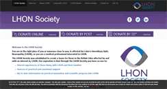 Desktop Screenshot of lhonsociety.org