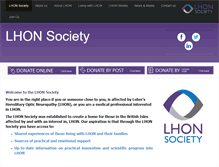 Tablet Screenshot of lhonsociety.org